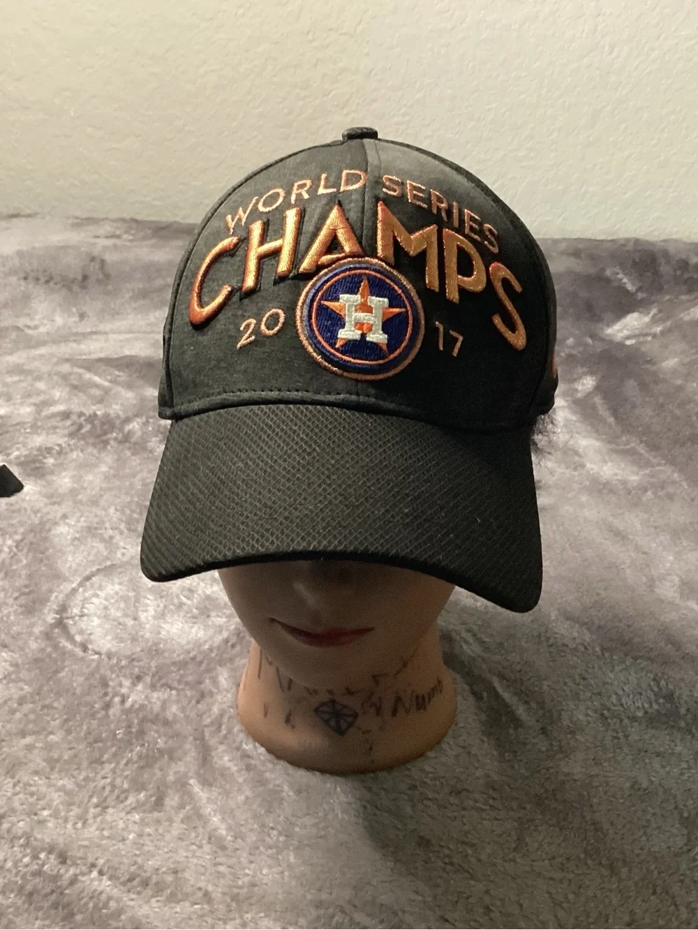 New Era Black Cap with Orange and Navy World Series 
